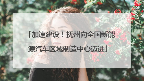 加速建设！抚州向全国新能源汽车区域制造中心迈进